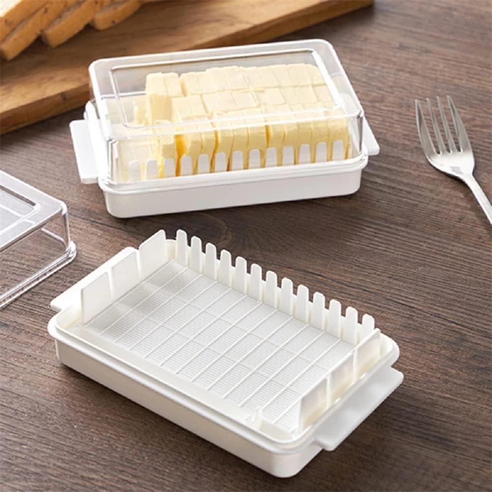 Butter Disk Keeper With Sealed Plastic Lid and Cutter Slicer