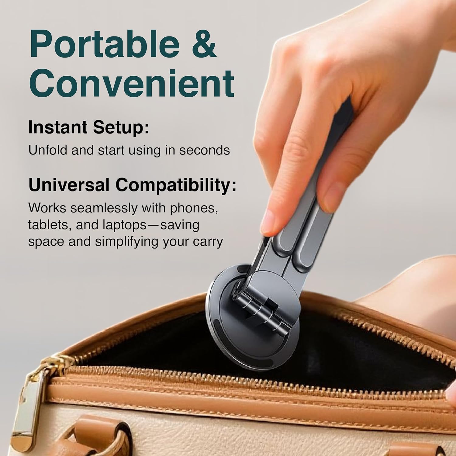 Foldable Magnetic Aluminium Phone Stand