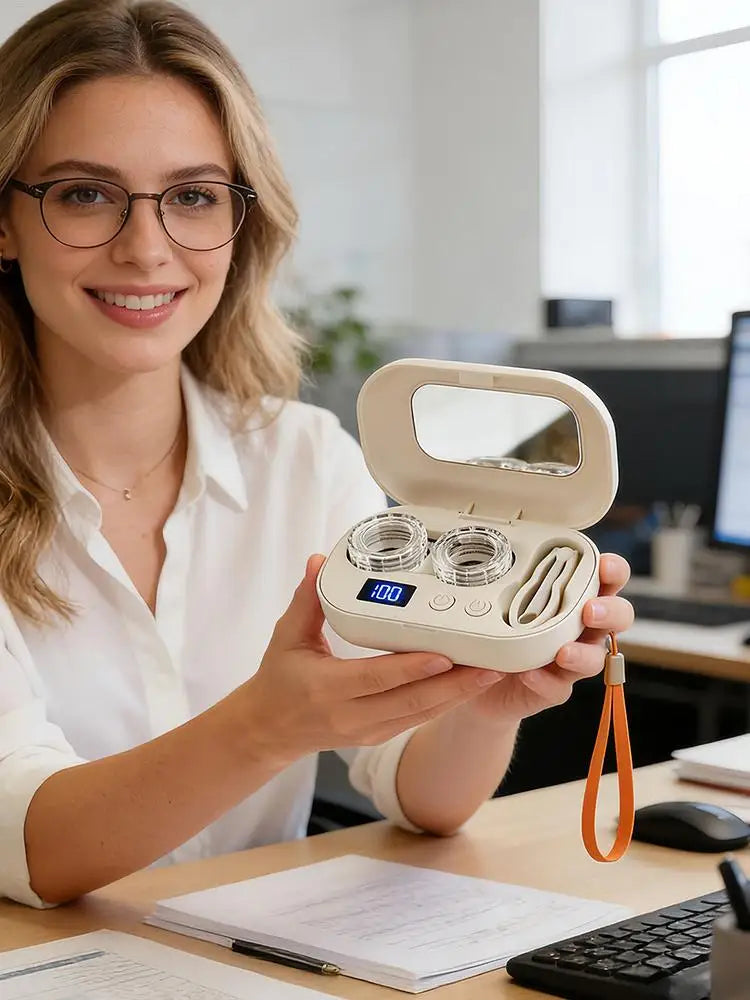 Automatic Ultrasonic Contact Lens Cleaner