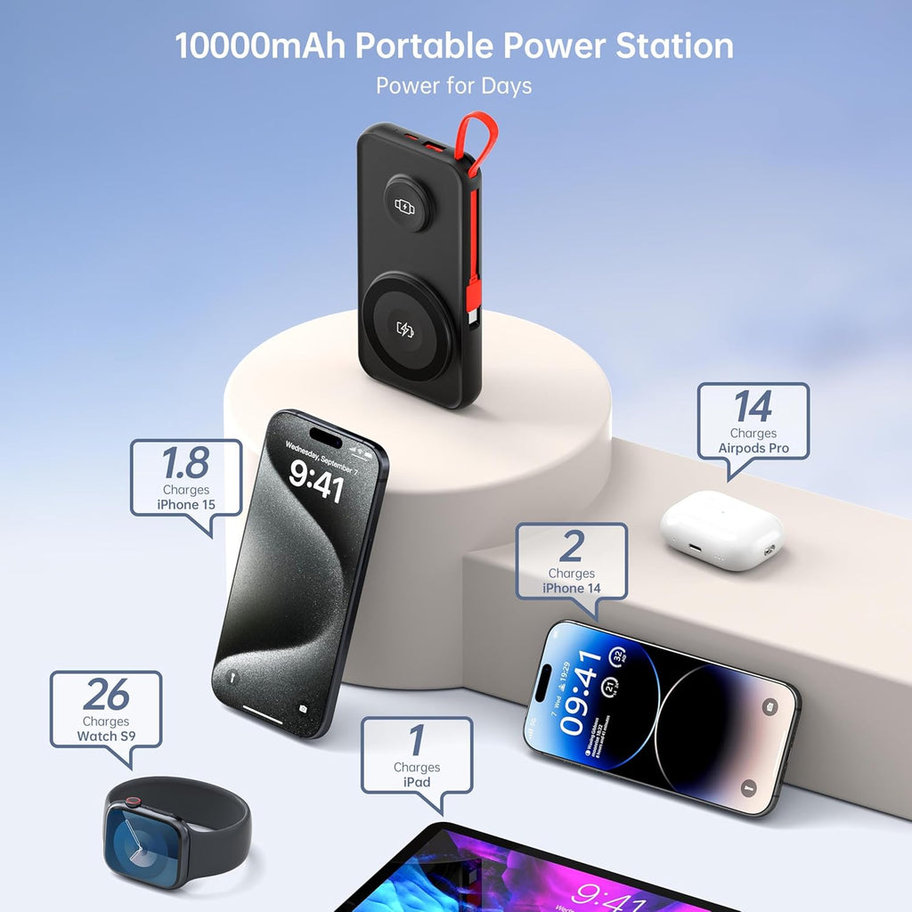 5 In 1 Magnetic Power Bank