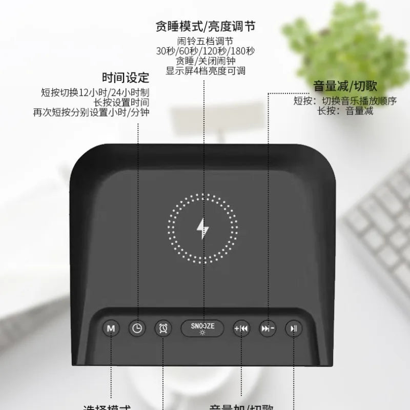 Portable Wireless Induction Bluetooth Speaker