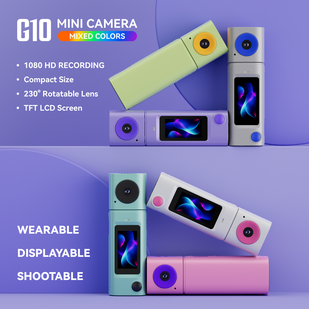 G10 Mini Digital Camera with 230° Rotation