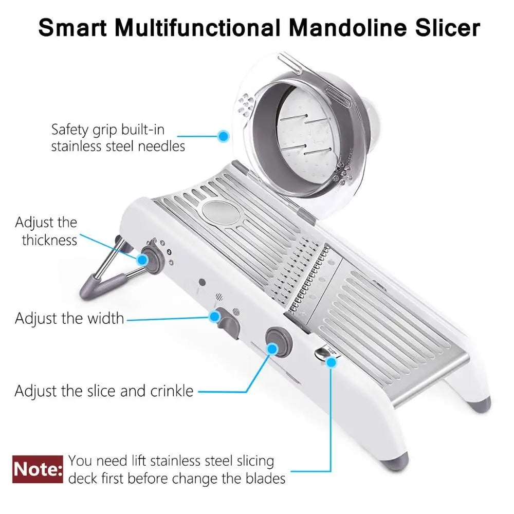 Adjustable Mandoline Multi-Angle Vegetable Slicer