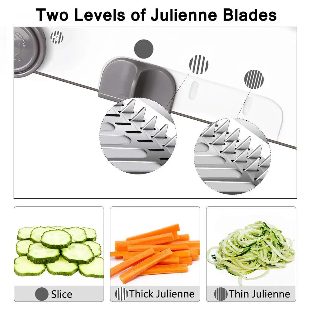 Adjustable Mandoline Multi-Angle Vegetable Slicer