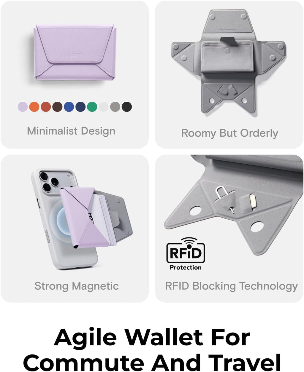 Magnetic Snap Field Wallet Phone