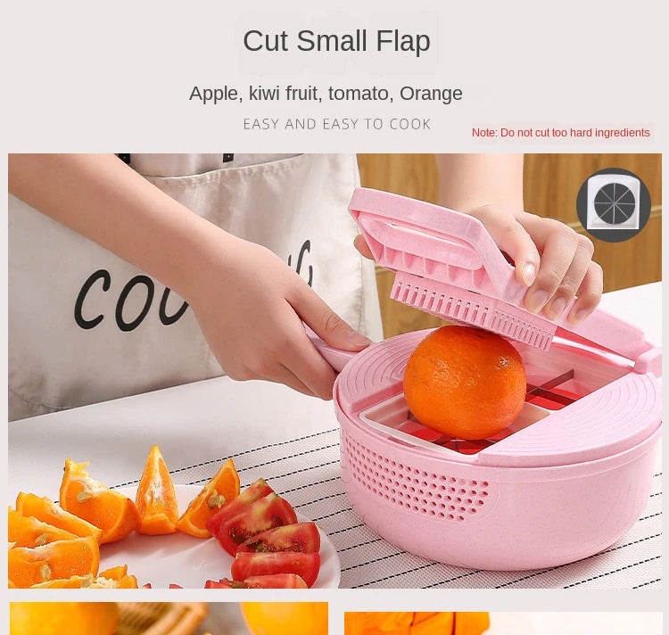 Vegetable Chopper With Detachable Blades
