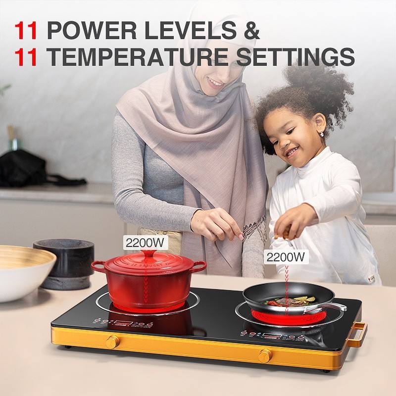 Infrared Electric Double Burner