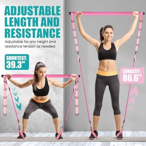Pilates Bar Kit With Resistance Band