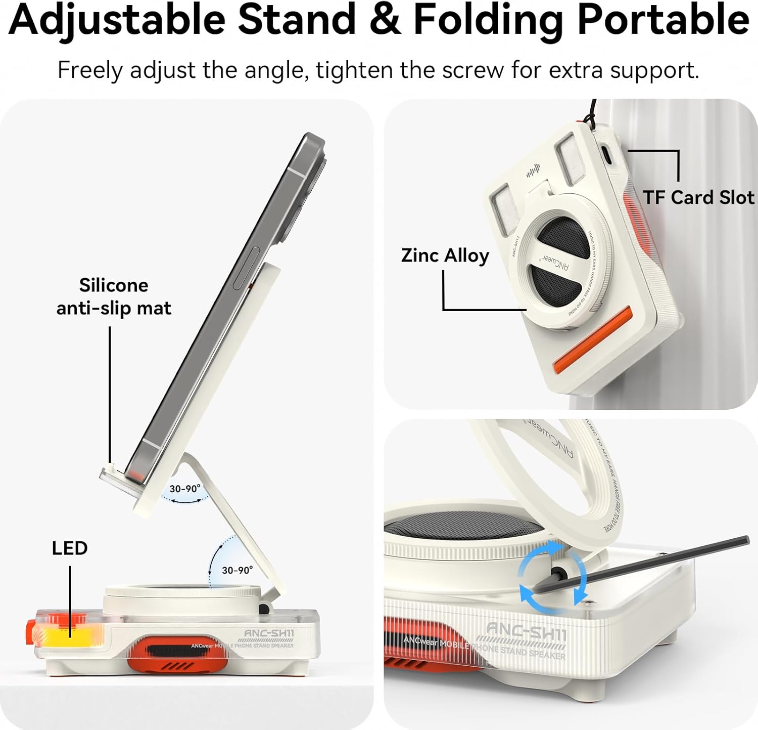Smart Bluetooth Speaker Phone Stand