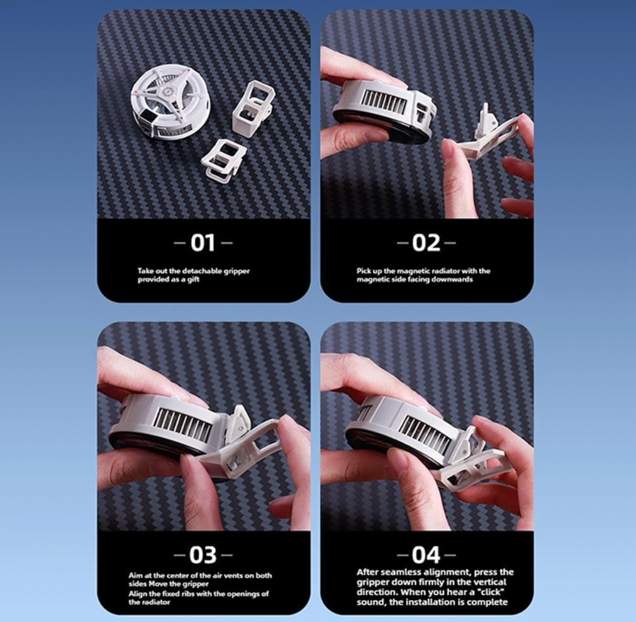 Magnetic Cell Phone Cooling Fan