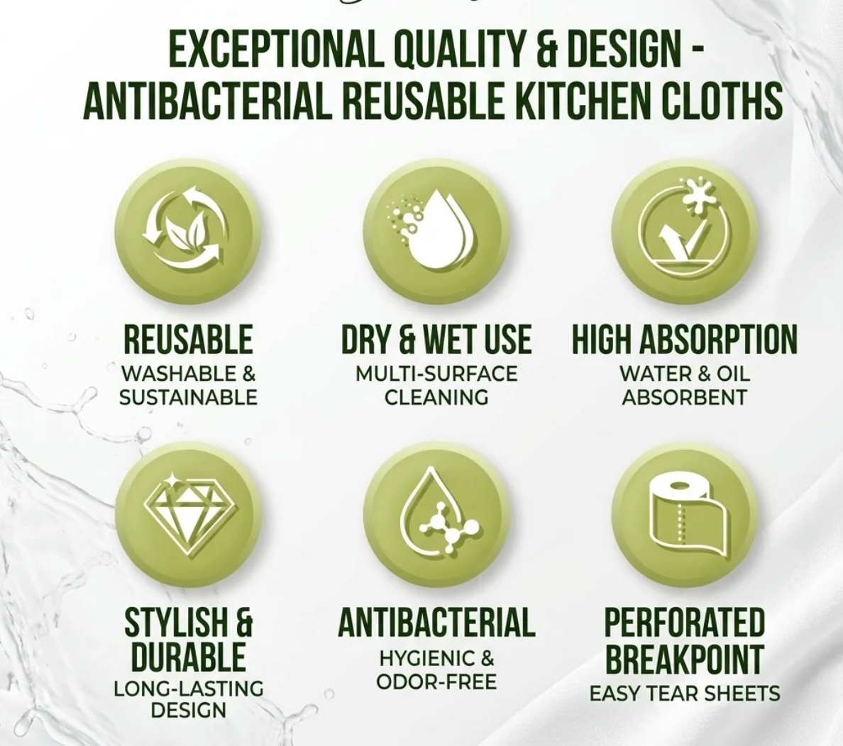 Microfiber Kitchen Towel Roll