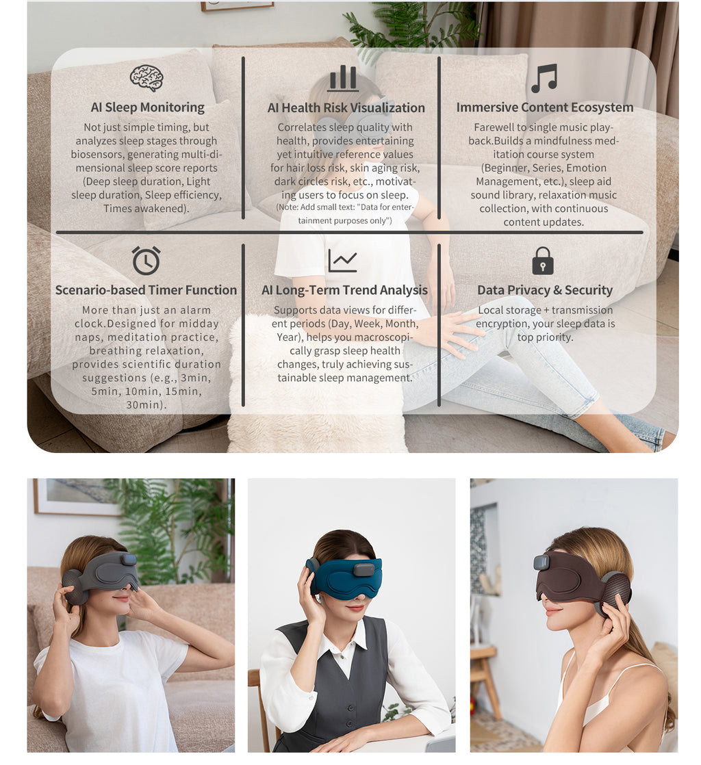 Sleep Headphones With Eye Mask