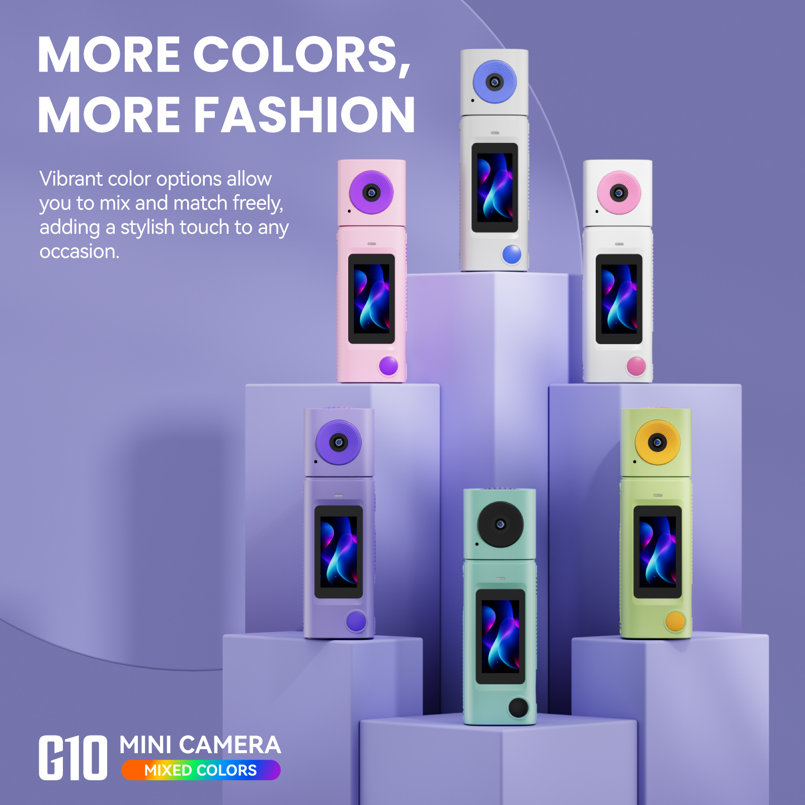 G10 Mini Digital Camera with 230° Rotation