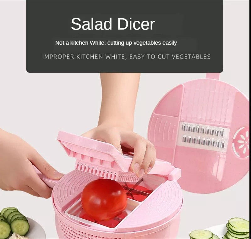 Vegetable Chopper With Detachable Blades