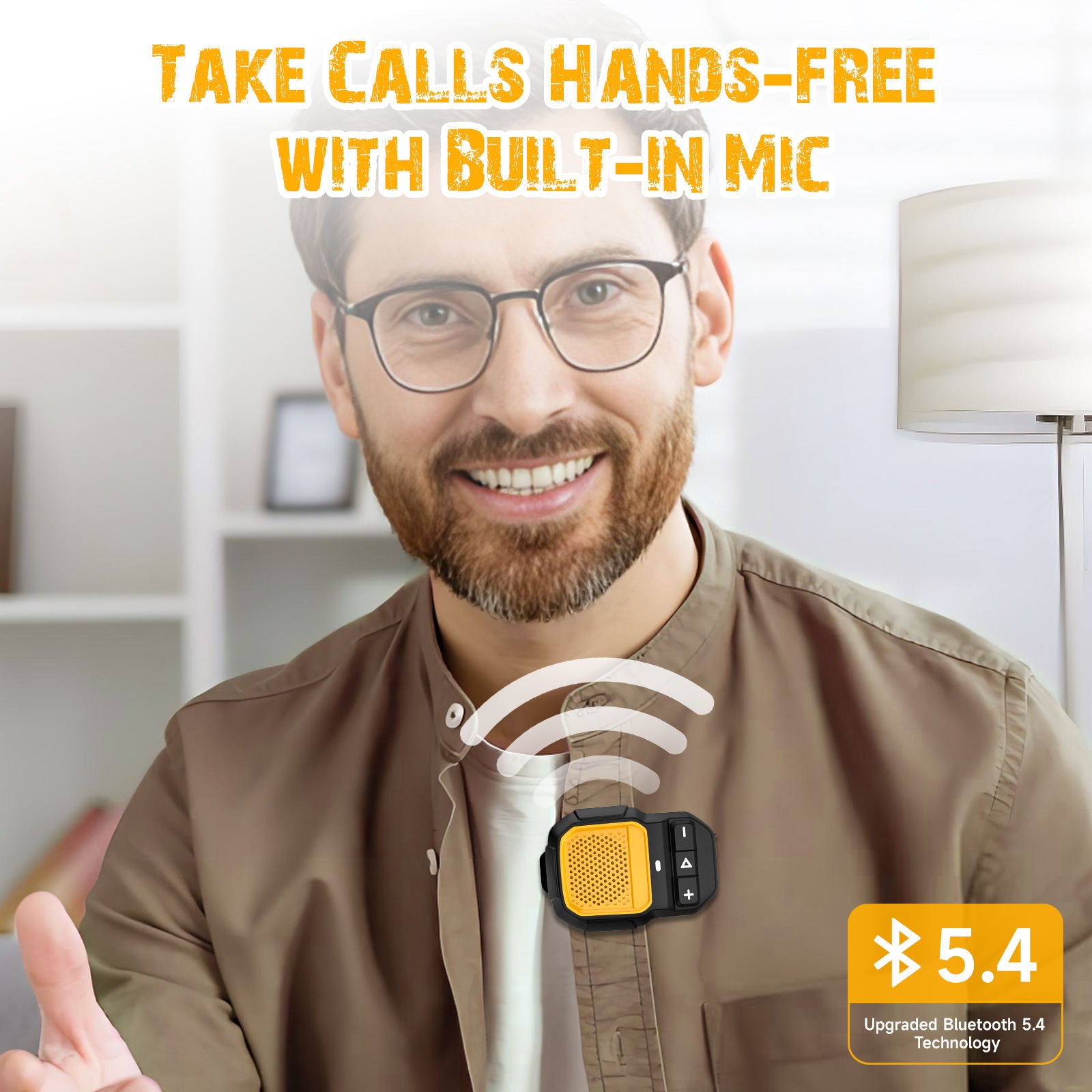 Mini Clip On Water-Proof Mic And Speakers