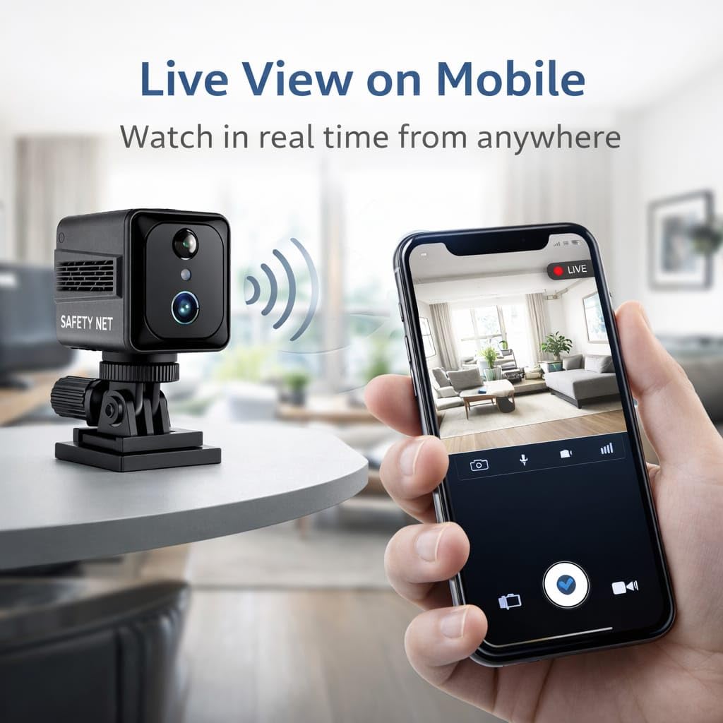Mini Wireless Wide Angle Security Camera