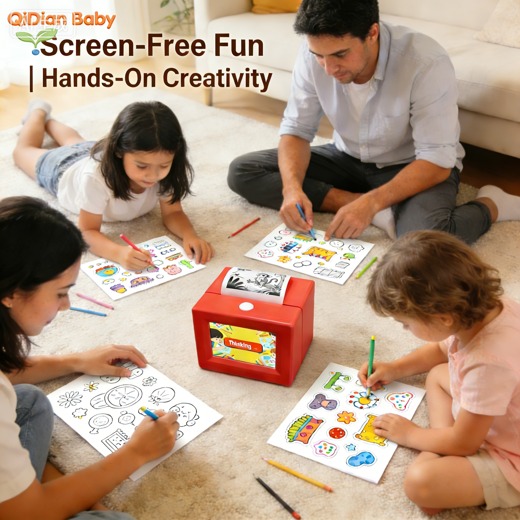 AI Sticker Box Printer for Kids