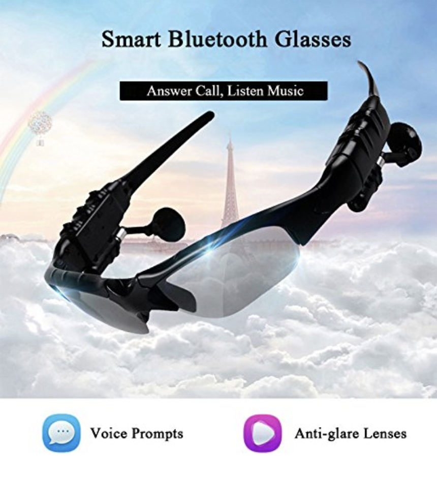2 In 1 Headworn Smart BT Sunglasses With Earphone