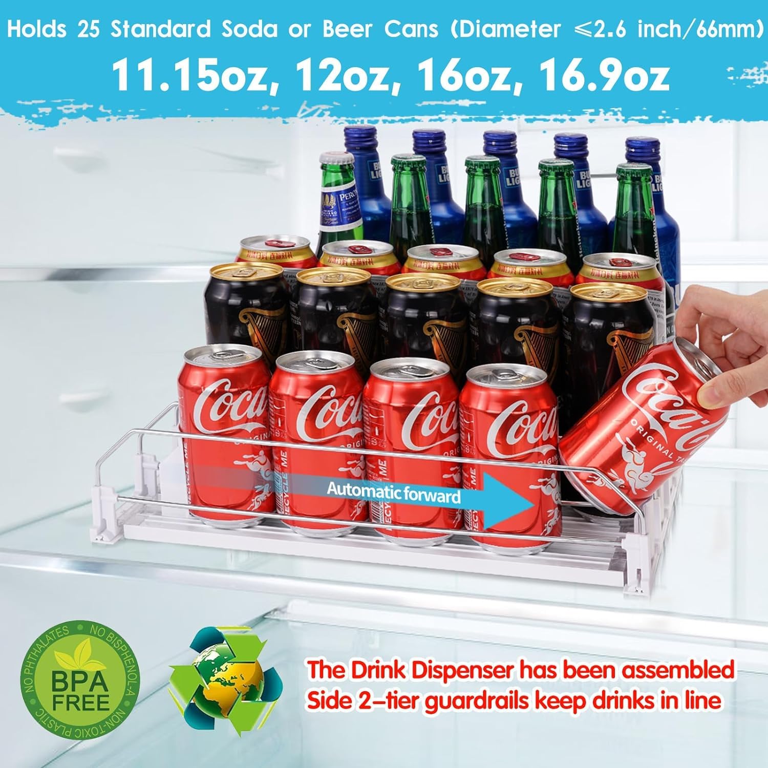 Automatic Drink Organizer & Glider