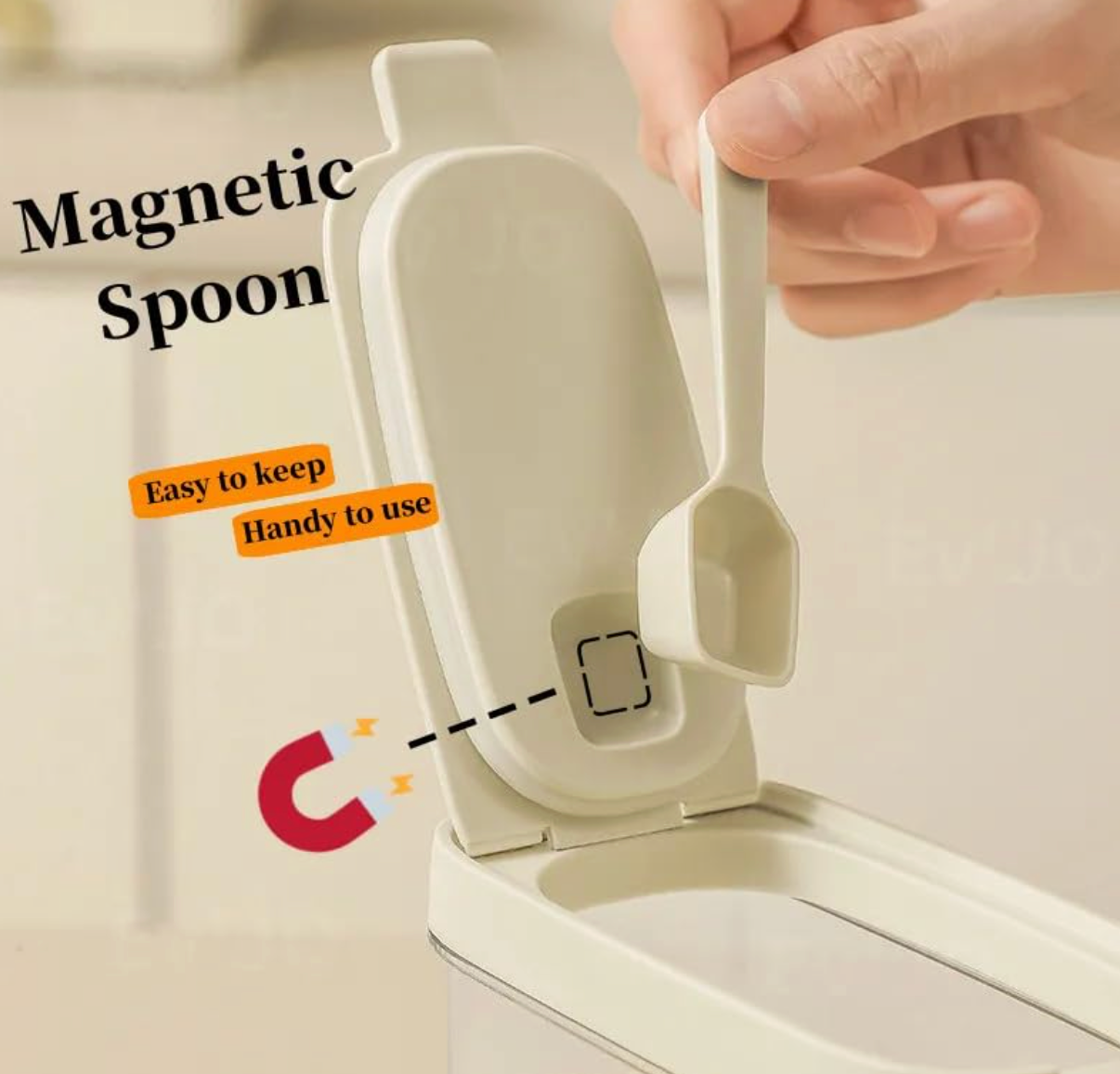 Integrated Spoon Lid Seasoning Jar