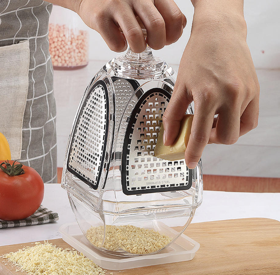 4-Sided Kitchen Grater With Container