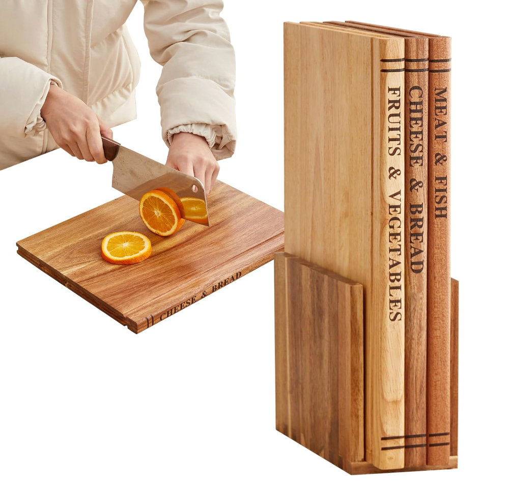 Book Shaped Chopping Board (Set Of 3)