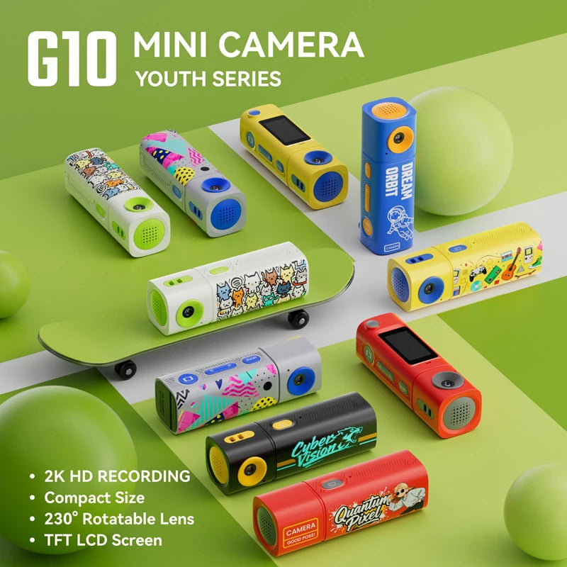 G10 Mini Digital Camera with 230° Rotation