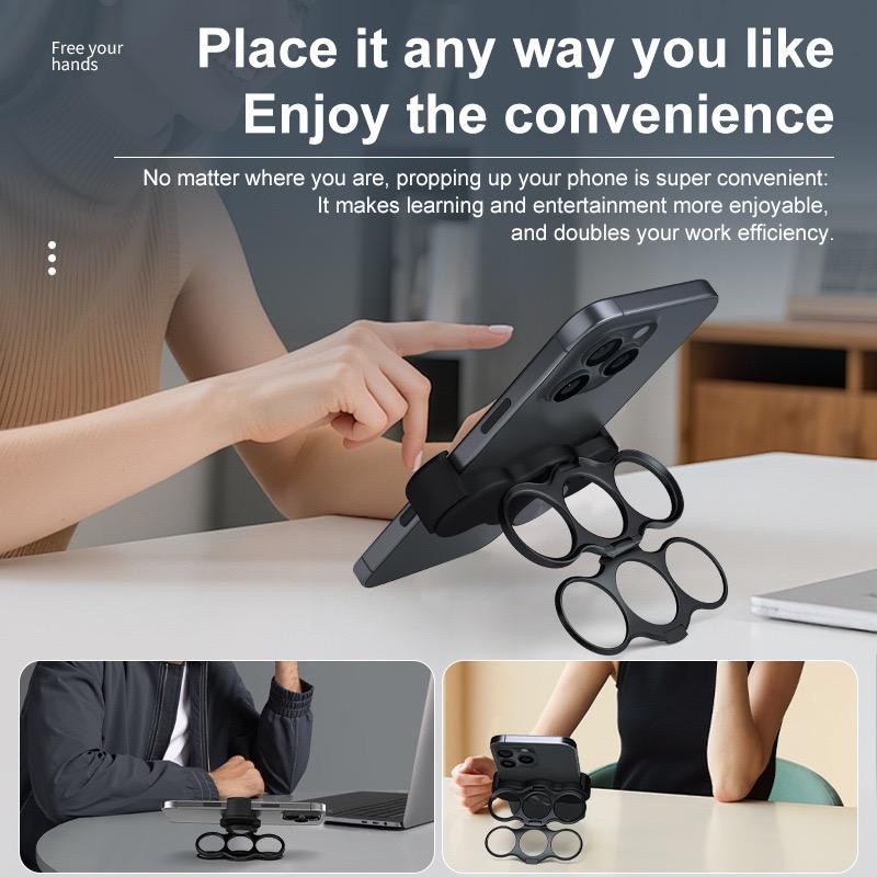 Three-Finger Back Clip Phone Holder