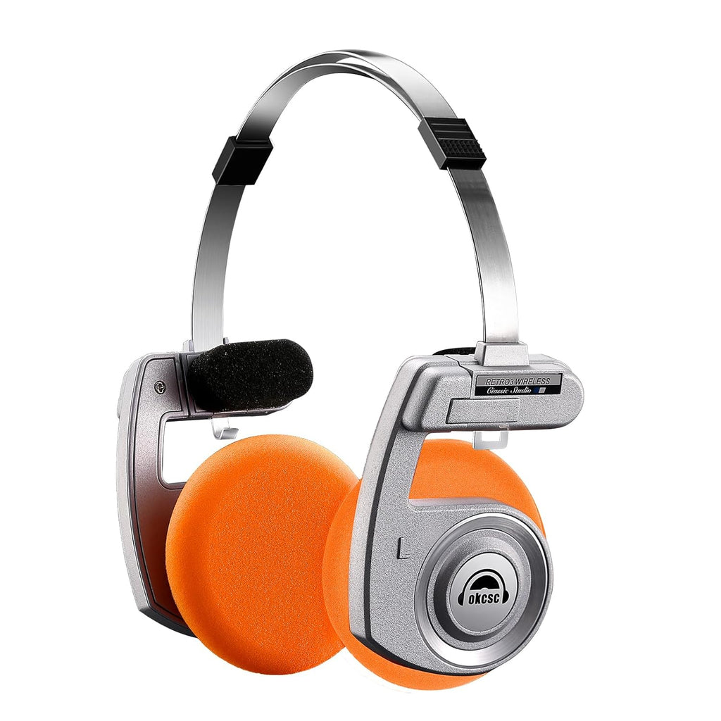 Retro Style BT Wireless Over-Ear Headsets