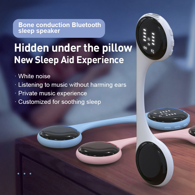 Open-Ear Sleep Therapy Bone Conduction Pillow Speaker