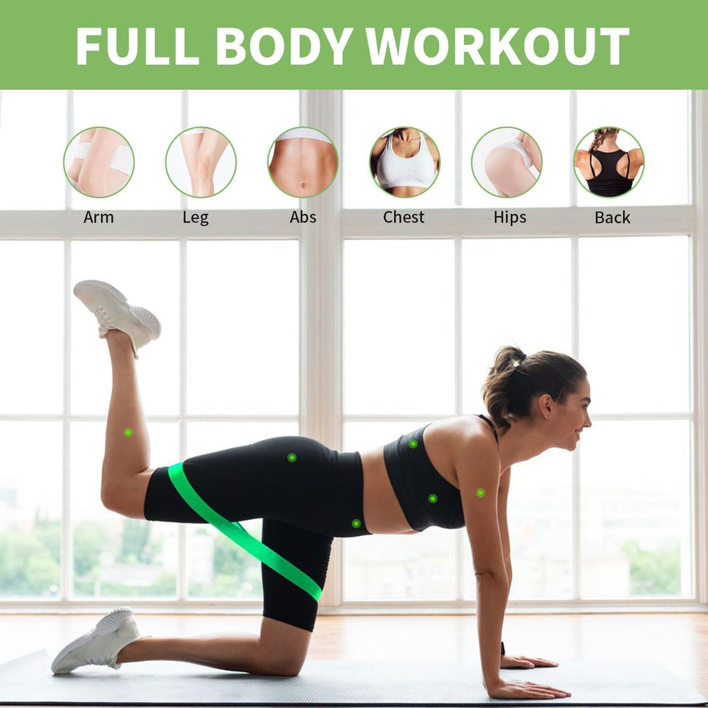 Elastic Fitness Bands (Set Of 5)