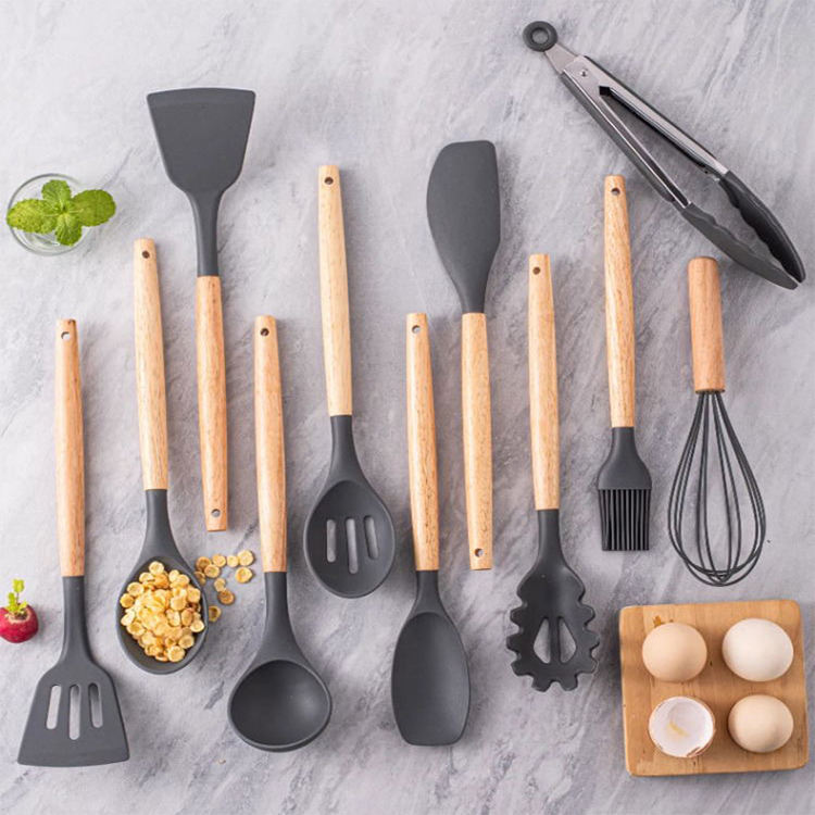 12 Pcs Silicone Kitchen Spatula Set