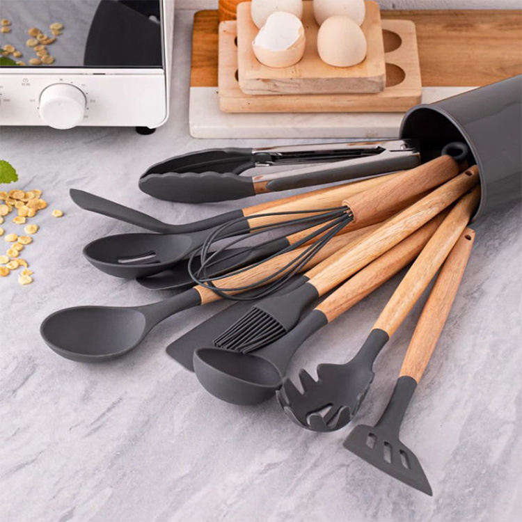 12 Pcs Silicone Kitchen Spatula Set