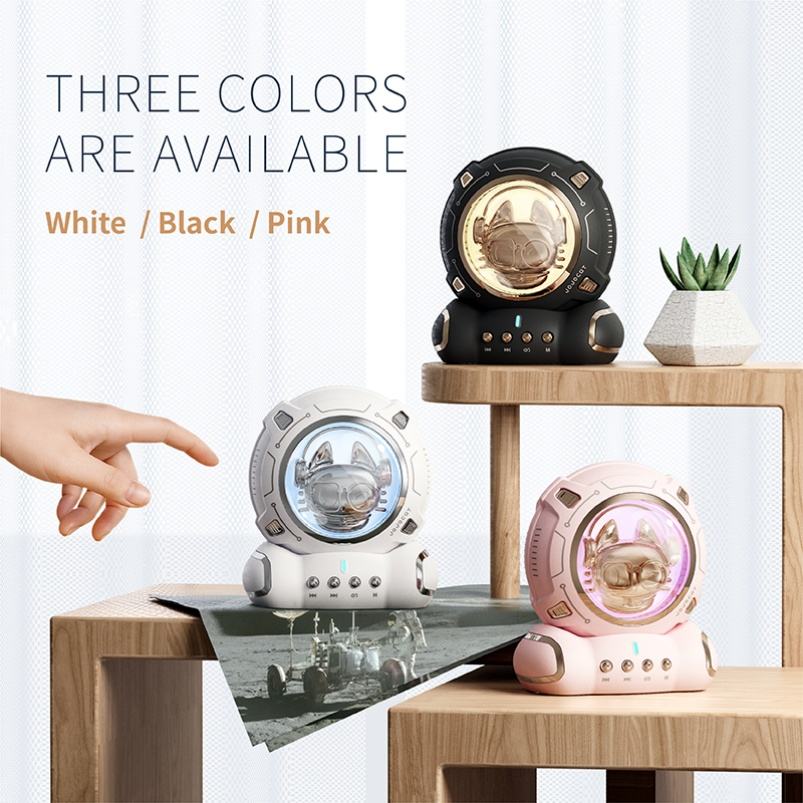2 in 1 Space Cat Wireless Speaker & Night Light