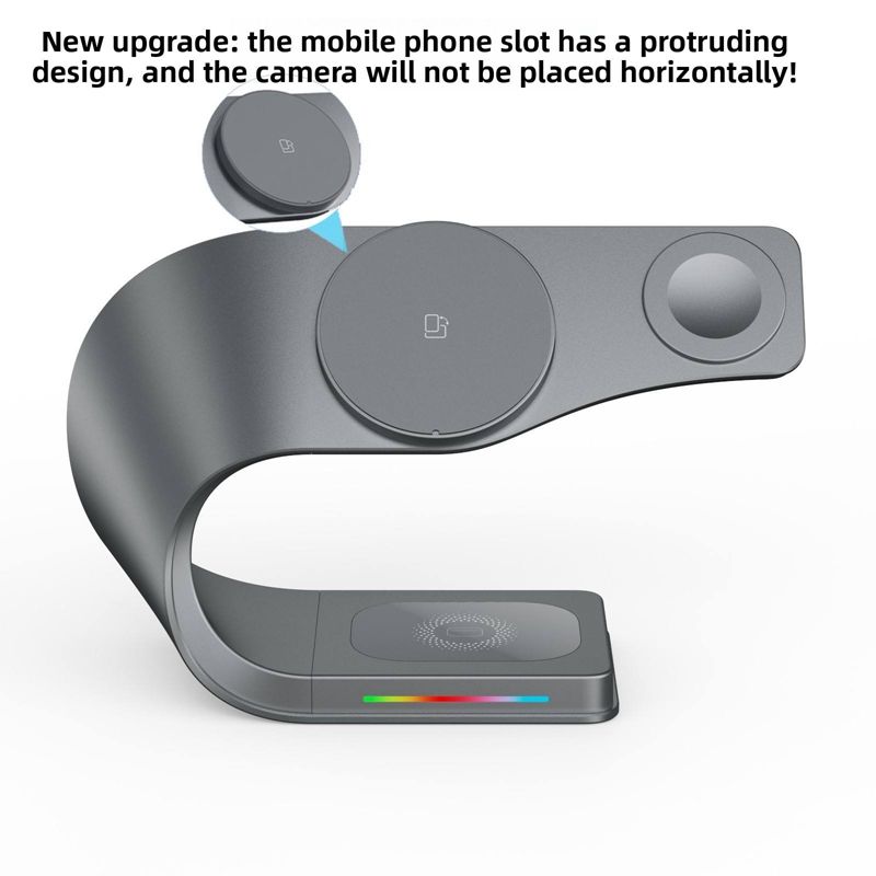 4 in 1 Magnetic Wireless Charging Station With Semiconductor Cooling Fan