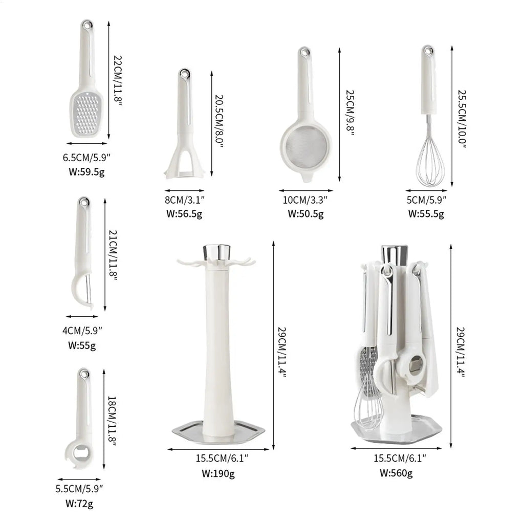 Stainless Steel 7-Piece Kitchen Gadget Set