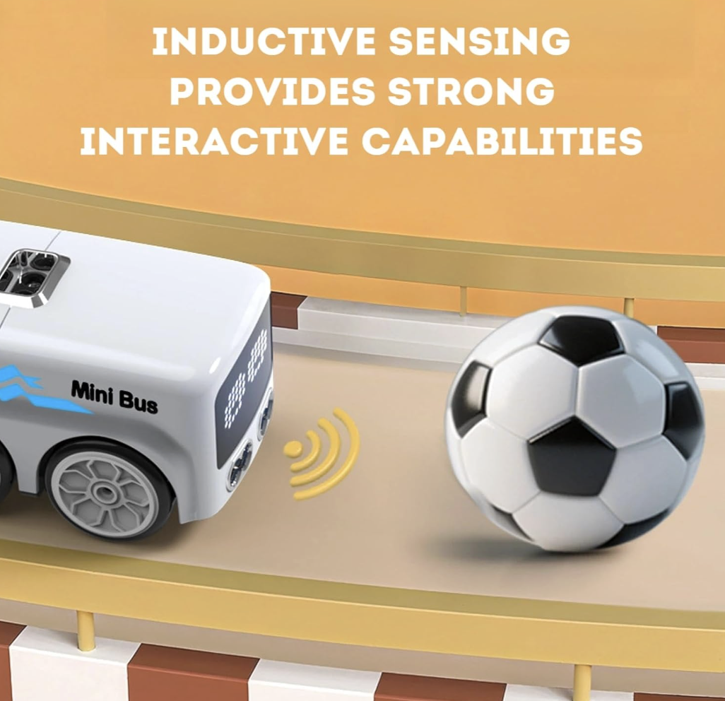 Smart Sensing Line-Tracking Desktop Bus Toy
