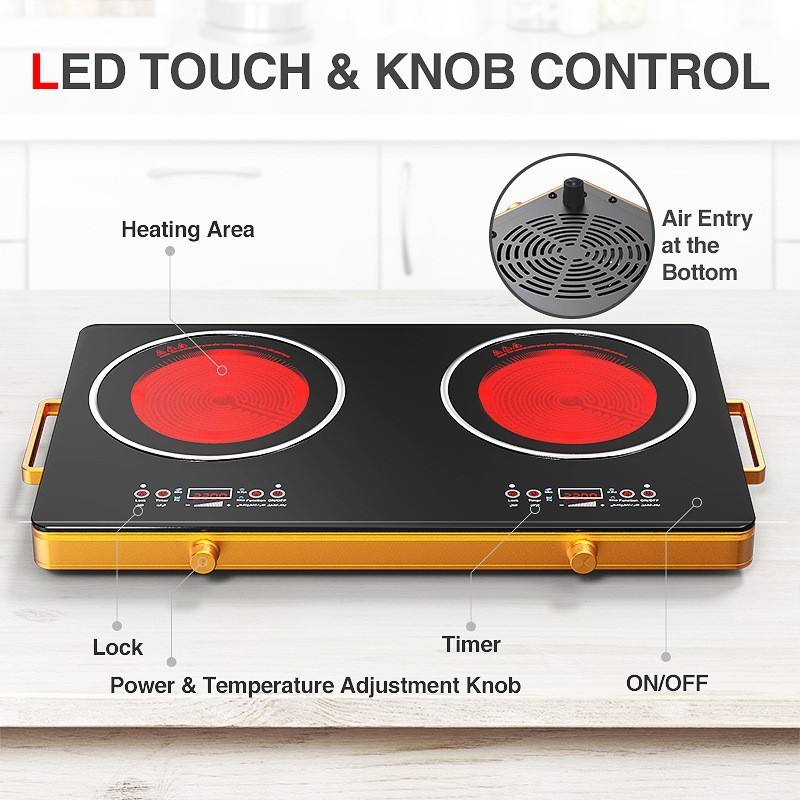 Infrared Electric Double Burner