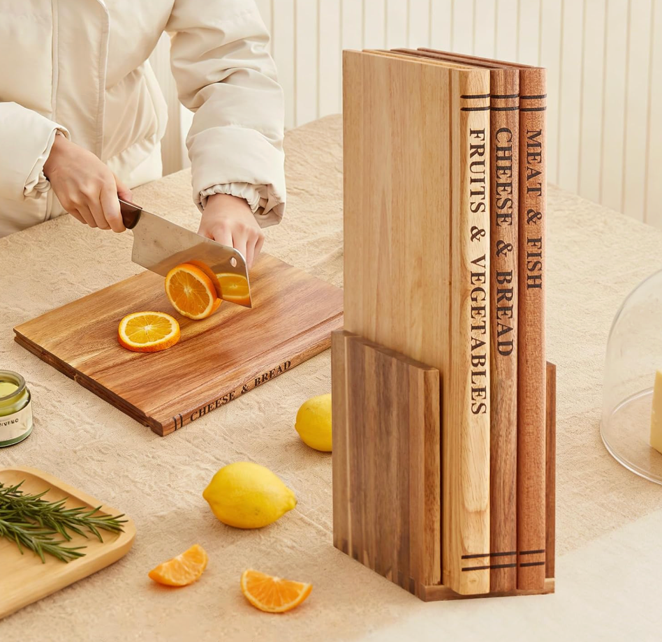 Book Shaped Chopping Board (Set Of 3)